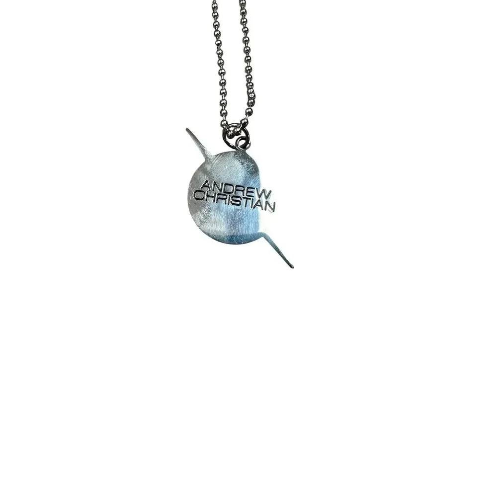 Andrew Christian Lightning Rainbow Pride Necklace Silver — One Size